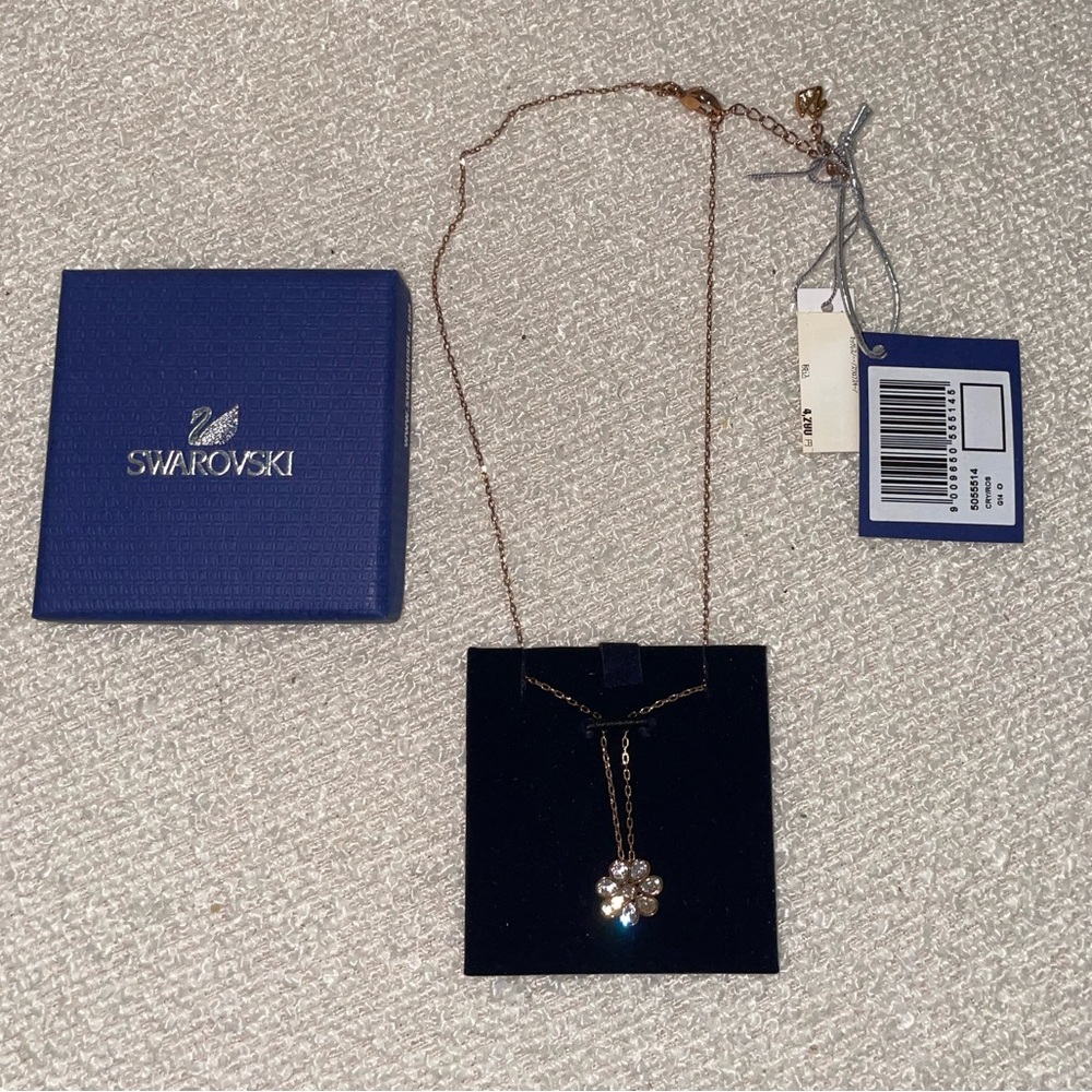 Swarovski Crystal Flower Necklace - Picture 7 of 10